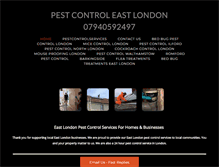 Tablet Screenshot of pestcontrolineastlondon.com